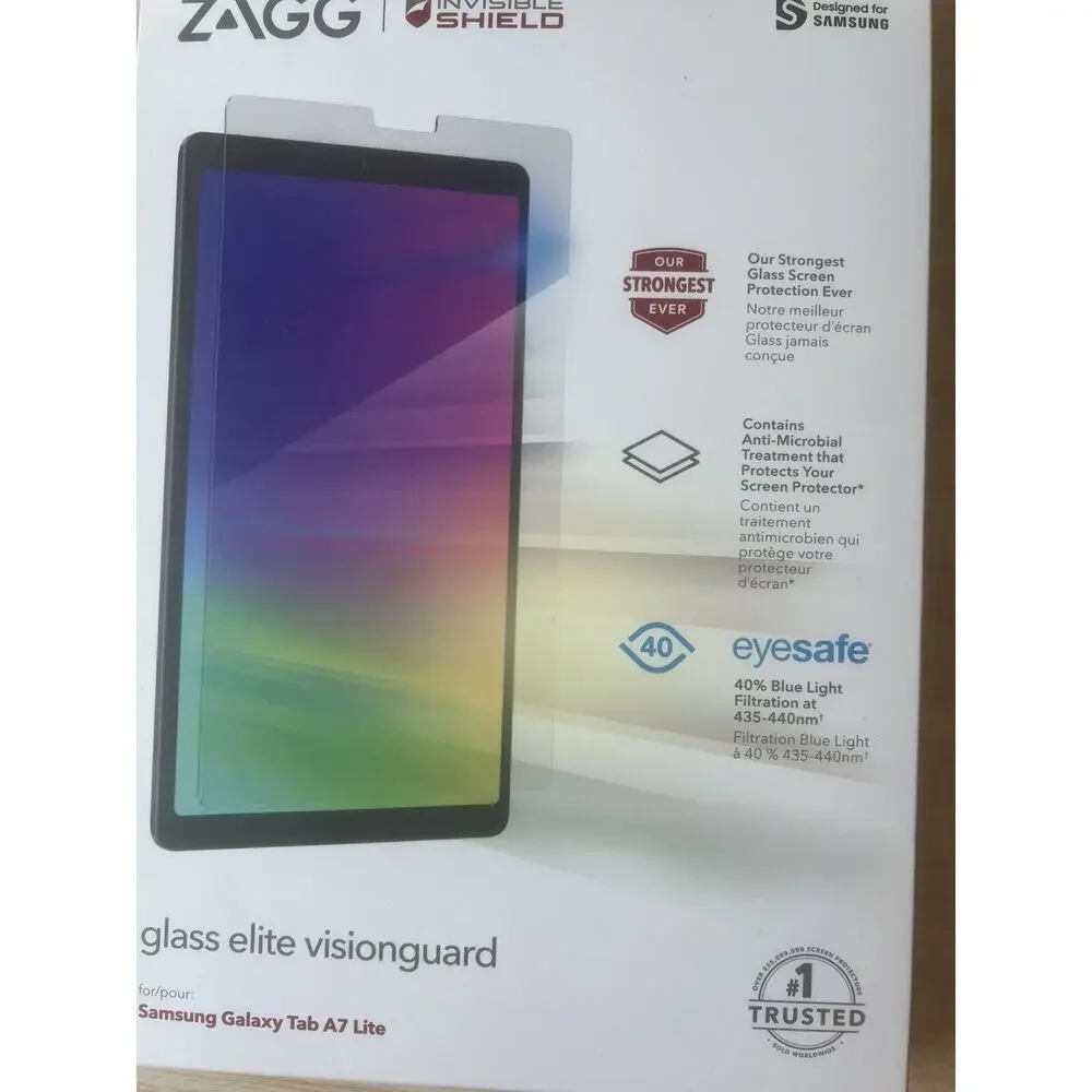 ZAGG (Glass Elite VisionGuard) Screen Protector for Galaxy Tab A7 Lite